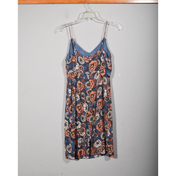 ASTR The Label Blue Pink Floral Poppy Cold Shoulder Midi Sheath Dress Sz M - Picture 4 of 4